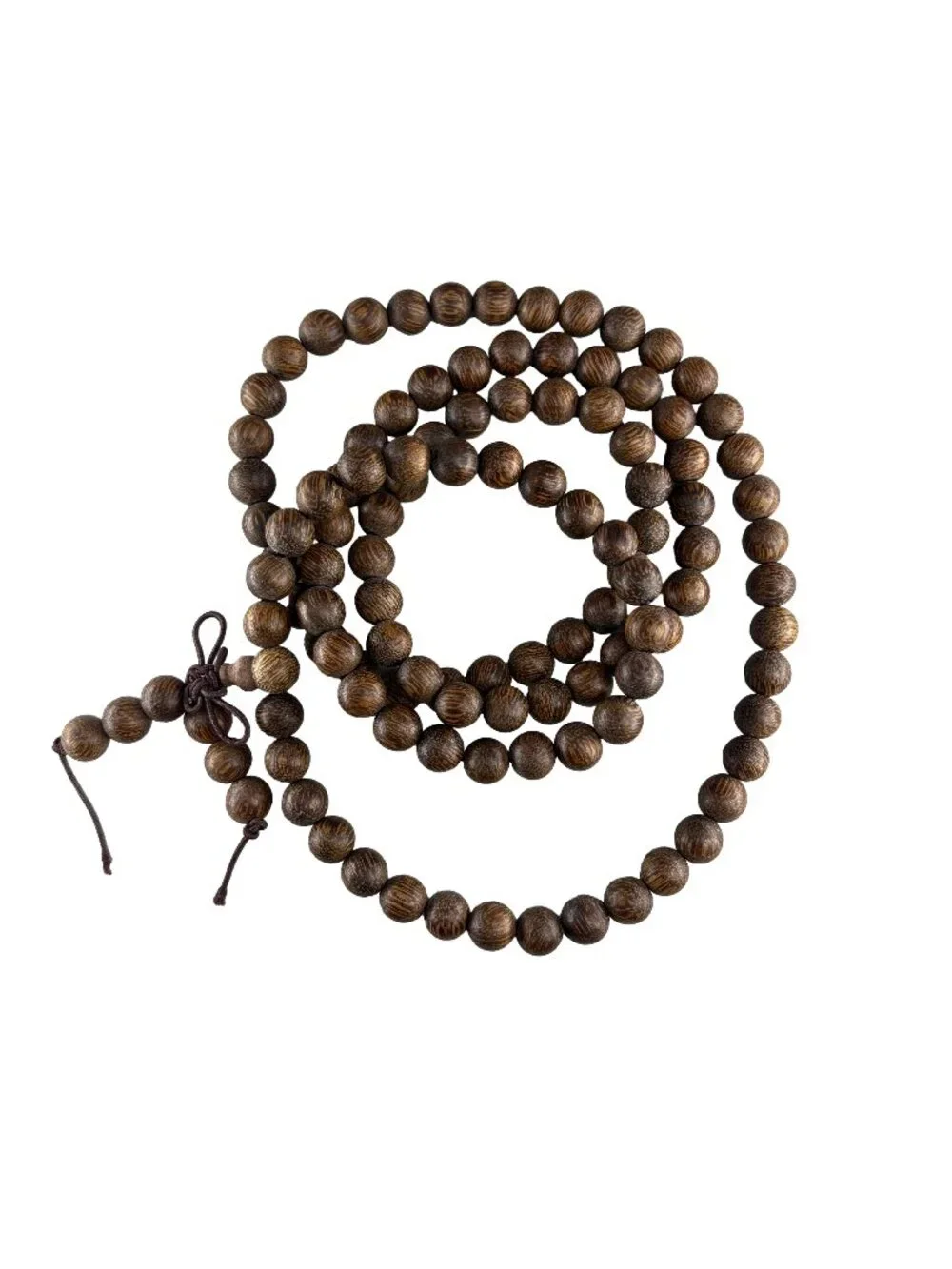 Dark Agarwood Mala Prayer Beads 8mm 108 Beads Meditation Necklace Bracelet 30.8g
